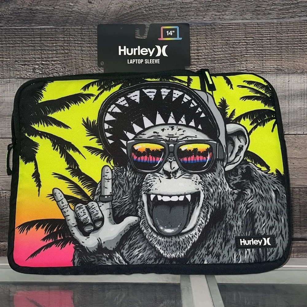 ❤️NEW!!!❤️RARE!!!Hurley 14” Laptop Sleeve Volt. It fit Ipad Pro.